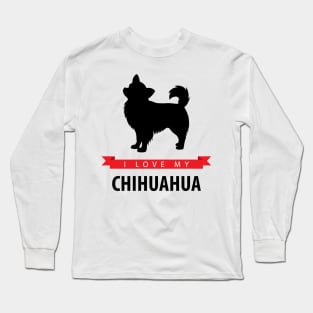 I Love My Long Haired Chihuahua Long Sleeve T-Shirt